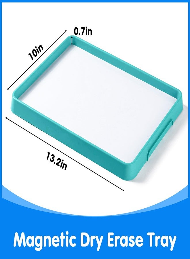 Odoorgames Magnetic Trays - Fun & Educational Activity Trays for Kids, Rainbow-Colored Magnetic Boards for Classroom and Home Use (Cyan) - Image 2